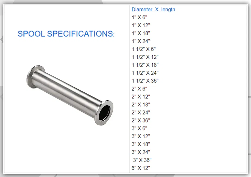 Stainless Steel Sanitary Non Standard Anti-Corrosion Flanged Spool with Nipple Branch