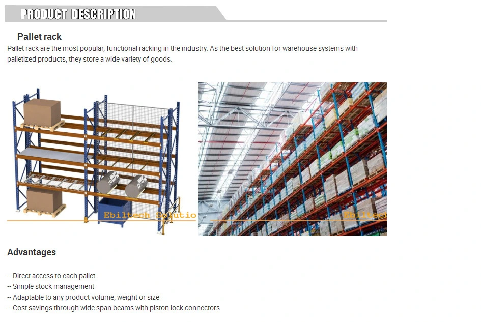 ISO Factory Ce Certificate Warehouse Steel Storage Heavy Duty Shelving